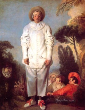 pierot Jean Antoine Watteau Pinturas al óleo